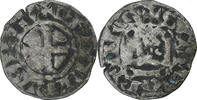 Frankreich Denier Philip II, Saint-Martin de Tours, Silber, S+ -