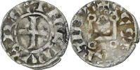 Frankreich Denier Philip II, Saint-Martin de Tours, Silber, S+ -