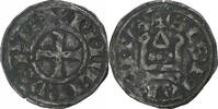 Frankreich Denier Philip II, Saint-Martin de Tours, Silber, SS -