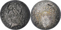 Frankreich Écu au bandeau Louis XV, Nantes, Silber, S+ -