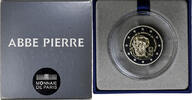 Frankreich 2 Euro abbé Pierre, PP, MDP, Bi-Metallic, STGL -