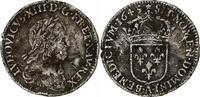 Frankreich 1/12 Ecu, 2ème poinçon de Warin Louis XIII, Paris, Silber -