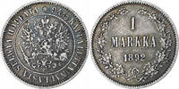 Finnland Markka Alexander III, Helsinki, Silber, SS+, KM:3.2 -