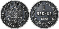 Finnland Markka Alexander III, Helsinki, Silber, SS+, KM:3.2 -