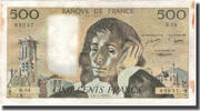 Frankreich 500 Francs Pascal, 1976-11-04, S+, Fayette:71.15, KM:156d -
