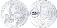 Zanzibar 1000 Shillings, 1 Vera Silver Oz 2015 PP, Silber, STGL