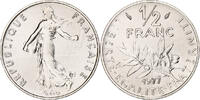 Frankreich 1/2 Franc Semeuse, Paris, série FDC, Nickel, STGL -