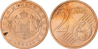 Frankreich 2 Euro Cent Rainier III, Paris, Copper Plated Steel, UNZ+ -