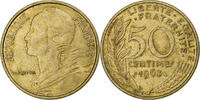 Frankreich 50 Centimes Marianne, Paris, Aluminum-Bronze, VZ -