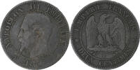 Frankreich 2 Centimes Napoleon III, Lille, Bronze, S+, KM:776.7 -