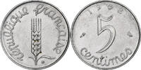 Frankreich 5 Centimes Épi, Paris, Stainless Steel, VZ+, Gadoury:172 -