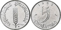 Frankreich 5 Centimes Épi, Paris, Stainless Steel, VZ+, Gadoury:172 -