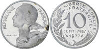 Frankreich 10 Centimes Marianne, MDP, Piéfort, Silber, STGL -