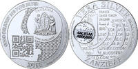 Zanzibar 1000 Shillings, 1 Vera Silver Oz PP, Silber, STGL -