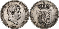 Italien 120 Grana Ferdinando II, Naples, Silber, S+, KM:370 -