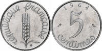 Frankreich 5 Centimes Épi, Paris, Stainless Steel, STGL, Gadoury:172 -