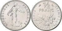 Frankreich 1/2 Franc Semeuse, Paris, Nickel, STGL, Gadoury:429, KM:931.1 -