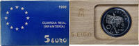 Spanien 5 Euro Guardia Real, Madrid, Silber, STGL -