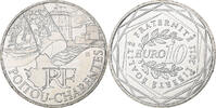 Frankreich 10 Euro Poitou-Charentes, MDP, Silber, UNZ -