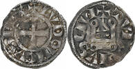 Frankreich Denier Tournois Louis VIII-IX, Billon, SS+, Duplessy:187 -
