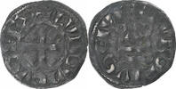 Frankreich Denier Tournois Louis VIII-IX, Billon, SS, Duplessy:187 -
