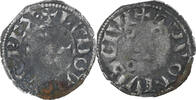 Frankreich Denier Tournois Louis VIII-IX, Billon, S, Duplessy:187 -