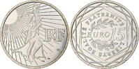 Frankreich 15 Euro Semeuse, MDP, Silber, UNZ -