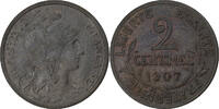 Frankreich 2 Centimes Daniel-Dupuis, Paris, Bronze, VZ+, Gadoury:107 -