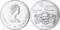 Kanada 10 Dollars Montréal XXI Olympiade, Ottawa, Silber, STGL -