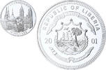 Liberia 20 Dollars Luxembourg, PP, Silber, STGL -