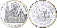 Liberia 20 Dollars Sweden, PP, Silber, STGL -