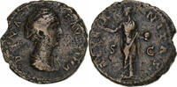 As Diva Faustina I, Rome, Bronze, S+, RIC:1164 -
