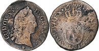 Frankreich 1/2 Sol d'Aix Louis XV, Aix, Kupfer, SGE+, Gadoury:274 -