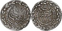 Algeria 1/6 Budju Mahmud II, Silber, SS+ -
