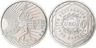 Frankreich 10 Euro Semeuse, MDP, Silber, UNZ+ -