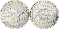 Frankreich 10 Euro Haute-Normandie, MDP, Silber, UNZ -