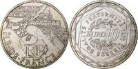Frankreich 10 Euro Île-de-France, MDP, Silber, UNZ -