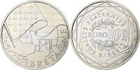 Frankreich 10 Euro Bretagne, MDP, Silber, UNZ -
