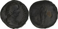 Sesterz Diva Faustina I, Rome, Bronze, SGE -