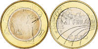 Finnland 5 Euro Figure Skating, Vantaa, Bi-Metallic, VZ+, KM:235 -