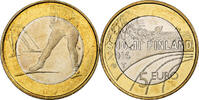 Finnland 5 Euro Cross Country, Vantaa, Bi-Metallic, VZ+, KM:244 -