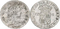 Frankreich 1/6 Écu (XX-S) de France-Navarre Louis XV, Paris, Silber -