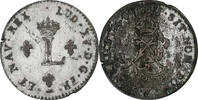 Frankreich Double Sol Louis XV, Lille, Billon, S+, Gadoury:281 -