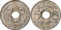 Frankreich 5 Centimes Lindauer, Paris, Kupfer-Nickel, VZ+, Gadoury:170 -