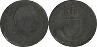 Frankreich 1/2 Sol Louis XV, Lille, Kupfer, SGE, Gadoury:275 -