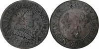 Frankreich Double Tournois Louis XIII, Tours, Kupfer, S+, CGKL:440 -