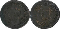 Frankreich Double Tournois Louis XIII, Bordeaux, Kupfer, S+, CGKL:516 -