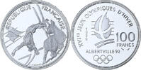 Frankreich 100 Francs 1992 Olympics, Albertville, Free-style Skiing -
