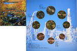 Finnland Set 1 ct. - 2 Euro + Token FDC, Vantaa, STGL -