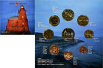 Finnland Set 1 ct. - 2 Euro + Token FDC, Vantaa, STGL -